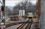 . Mit der Stadtbahn durch die Baustelle -

Vorübergehende eingleisige Führung der Stuttgarter Linie U13 zwischen den zukünftigen Tunnelrampe des B10-Tunnels bei der Haltestelle Rosensteinpark.

19.02.2017 (M)