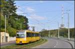 Ein normales Bahnbild -     Ein Stadtbahnzug der Linie U15 in der Payerstraße.