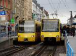 SSB DT8 Wagen 3313 und 4127 am 13.02.16 in Stuttgart Stöckach