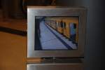 BERLIN, 29.08.2009, Kontrollmonitor im neuen U-Bahnhof Brandenburger Tor mit U55