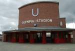 Eingang zum U-Bahnhof Olympiastadion.