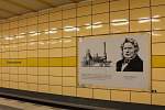 In der U-Bahnstation Weberwiese auf der U 5 werden berühmte Berliner Erfinder gewürdigt.