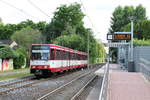U79 in Kaiserswerth, Haltestelle Kittelbachstraße, am 20.6.2020.