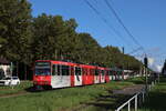 Rheinbahn AG, Wagennummer: 4003(Werbung: New Balance), Linie: U78 nach Düsseldorf Hbf, Ort: Nordpark/Aquazoo, Datum: 26.08.2023