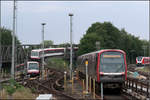 Dreimal U-Bahn und ein bisschen S-Bahn -    Westliche Ausfahrt aus dem U- und S-Bahnhof Barmbek.