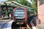 Hochbahn Hamburg DT5 Wagen 407 am 17.07.19 in Hamburg Wandsbek Gartenstadt