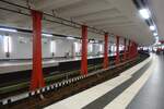 Hamburg am 29.10.2022: jetziges Aussehen der U-Bahn Haltestelle Rathaus nach der Sanierung/Umbau 2020 bis März 2022, die Station ist ein Teil der 1912 eröffneten Ringstrecke, heute U3  /