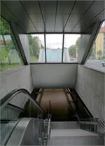 U-Bahnhof Sündersbühl -     Um die Weg zum Bahnsteig möglichst kurz zu halten, macht es Sinn die Stationen in geringer Tieflage zu erstellen.