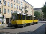 Berlin: Straenbahnlinie 21 nach S-Bahnhof Schneweide am S+U Bahnhof Lichtenberg/Siegfriedstrae.