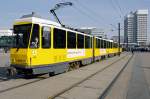 BVG ( Berliner Verkehrsbetriebe ) KT4D mod 6145, WB Bautzen 1996, 884 / 145, ex ex KT4D (9211), 14.03.2014, Berlin Alexanderplatz