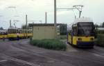 Berlin BVG SL 5 / SL 3 Zingster Strasse im Juli 2004.