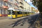 Berlin BVG SL 21 (Adtranz-GT6-98ZR 2007) Lichtenberg, Gudrunstrasse (Hst.