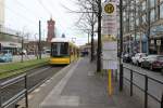 Berlin BVG SL M4 (Bombardier GT8-11ERL 8022) Mitte, Spandauer Strasse / Karl-Liebknecht-Strasse (Hst.