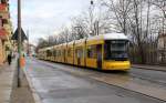 Berlin BVG SL M8 (Bombardier GT8-11ZR 9025) Lichtenberg, Gudrunstrasse (Hst.