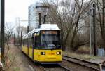 Berlin BVG SL 16 (AEG GT6N-U 1534) Marzahn, Marzahner Promenade / S Marzahn am 31.