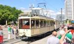 150 Jahre Straßenbahn in Berlin am 28.06.2015 .Der Korso führte über den Alex