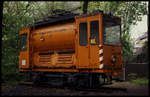 Ehemaliger Sprengwagen 601 der Bogestra am 10.5.1991 im Emschertalmuseum in Wanne Eickel.