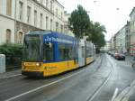 SWB Wagen 9468 als Linie 62 nach Dottendorf bei der Einfahrt in die Station Thomas-Mann-Strae.