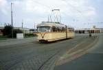 Bremen BSAG SL 5 (Hansa-GT4 431) Flughafendamm / Betriebshof am 23. Juni 1981.