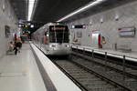 Düsseldorf Rheinbahn Stadtbahnlinie U73 (NF8U 3362) Graf-Adolf-Platz am 20.