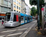 Düsseldorf Rheinbahn Stadtbahnlinie U83 (NF8U 3305) Brunnenstraße / Ludwig-Hammers-Platz (Hst.