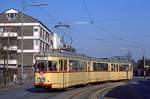 Düsseldorf Tw 2266 in Unterrath, 05.03.1987.