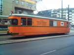 Der Schienenschleifzug der Rheinbahn im Juni 2006 auf der Wendeschleife am Hauptbahnhof.