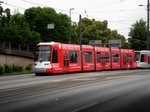 Die U71 nach Düsseldorf Betriebshof Bennrath am S-Bahnhof Düsseldorf Bennrath.(16.7.2016)
