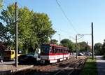 EVAG 522 auf Sonderfahrt, am 16.09.2017 in der Wendeschleife Pappelstieg.