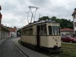 Wagen 92 in Erfurt steht fr eine Rundfahrt bereit am Domplatz.