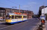 Essen Tw 1623 in der Altendorfer Strae, 02.04.1991.