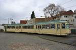 VGF Düwag O Wagen 111 am 16.03.19 bei einer Sonderfahrt in Frankfurt am Main Nied Kirche 