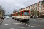 VGF Düwag Pt Wagen 128 am 16.03.19 bei einer Sonderfahrt in Frankfurt am Main 