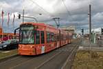 VGF Bombardier Flexity Classic S-Wagen 262 am 13.03.21 in Frankfurt am Main