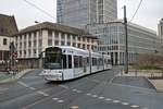 VGF Bombardier Flexity Classic S-Wagen 264 am 10.04.21 in Frankfurt am Main