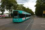 VGF Bombardier Flexity Classic S Wagen 207 am 16.08.21 als Linie 11 mit Umleitung über Bornheim Mitte