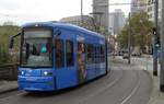 VGF Bombardier S-Wagen 219 mit Air Europa Vollwerbung am 12.11.16 in Frankfurt am Main