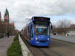 Freiburger VAG Siemens Combino Basic 279 am 20.03.17 am Hauptbahnhof