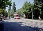 Freiburg im Breisgau VAG SL 4 (GT4 121) Komturstraße (Hst.