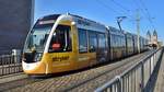 Freiburg im Breisgau - Straßenbahn CAF Urbos 307 - Aufgenommen am 20.09.2018