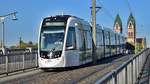 Freiburg im Breisgau - Straßenbahn CAF Urbos 312 - Aufgenommen am 20.09.2018