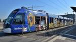 Freiburg im Breisgau - Straßenbahn CAF Urbos 304 - Aufgenommen am 20.09.2018