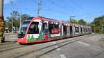 Freiburg im Breisgau - Straßenbahn CAF Urbos 310 - Aufgenommen am 20.09.2018