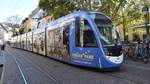 Freiburg im Breisgau - Straßenbahn CAF Urbos 305 - Aufgenommen am 12.10.2018 