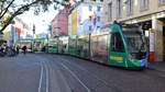 Freiburg im Breisgau - Straßenbahn CAF Urbos 306 - Aufgenommen am 13.10.2018 