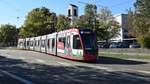 Freiburg im Breisgau - Straßenbahn CAF Urbos 308 - Aufgenommen am 14.10.2018 