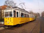 Sonderzug der Thüringer Waldbahn am 22.11.2014 abfahrbereit in Gotha nach Tabarz.