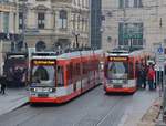 01.02.2017, Halle (Saale), Marktplatz.