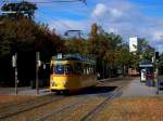 Tw 139 bei der Augartenstrae. Aufgenommen am 4.10.2009