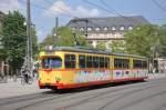 GT8 / DWM Berlin 199 der VBK Karlsruhe aufgenommen 11/06/2013 am Bahnhofsvorplatz 